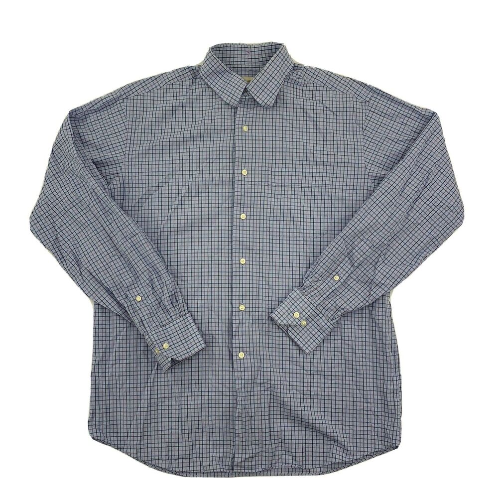 Tommy Bahama Mens Cotton Long Sleeve Button Up Dress Shirt Size Medium 15½ 34-35
